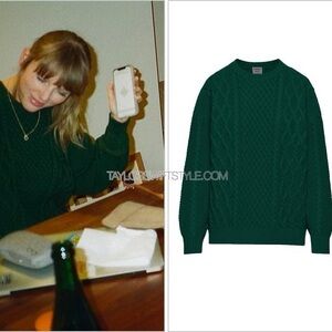 Aritzia Sunday Best Peggy Sweater - Scarab, S as seen on Taylor Swift!